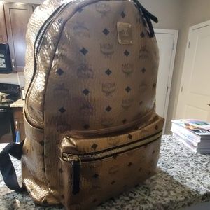 MCM Golden Backpack